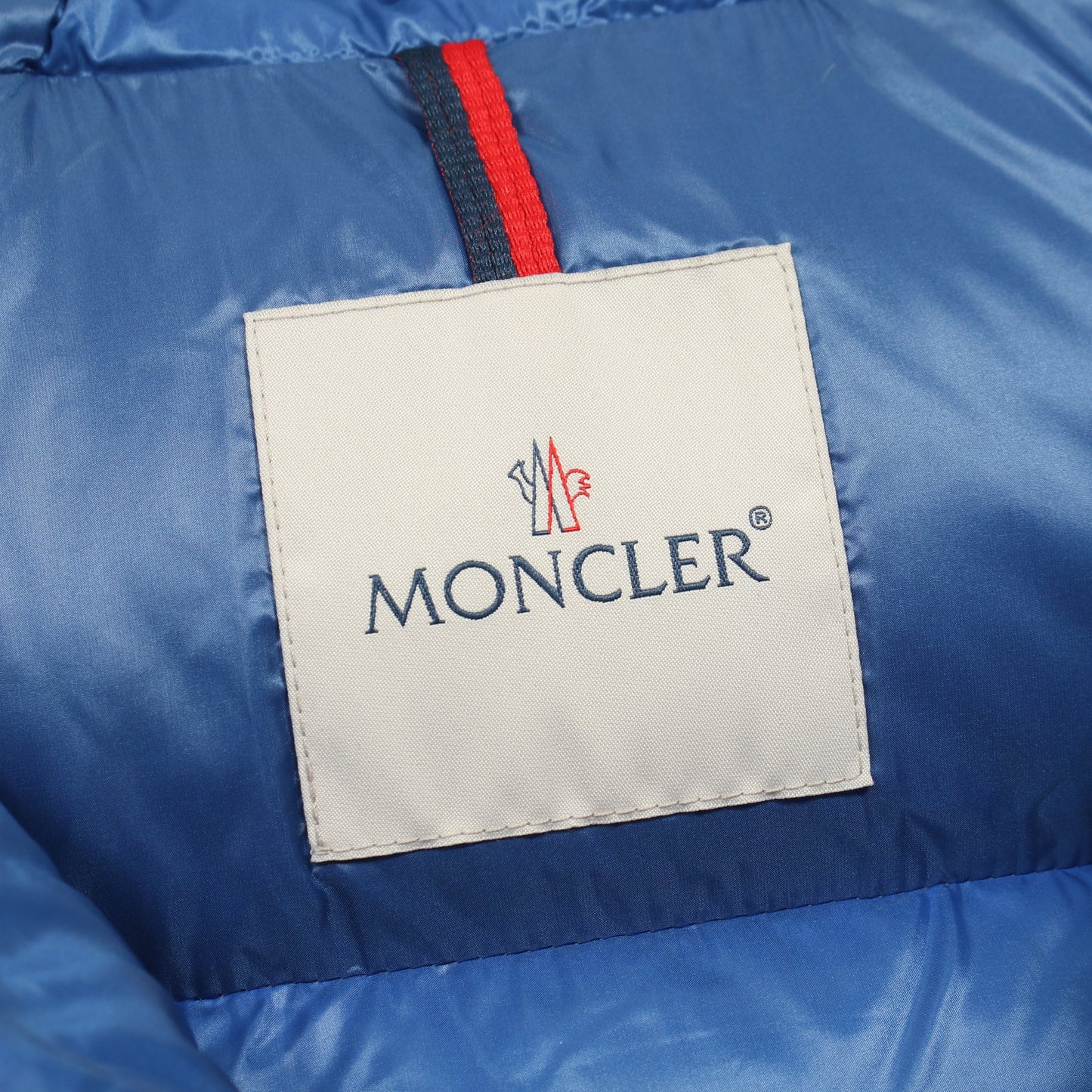 SERIN ダウンジャケット ナイロン ブルー フード付き モンクレール アウター MONCLER