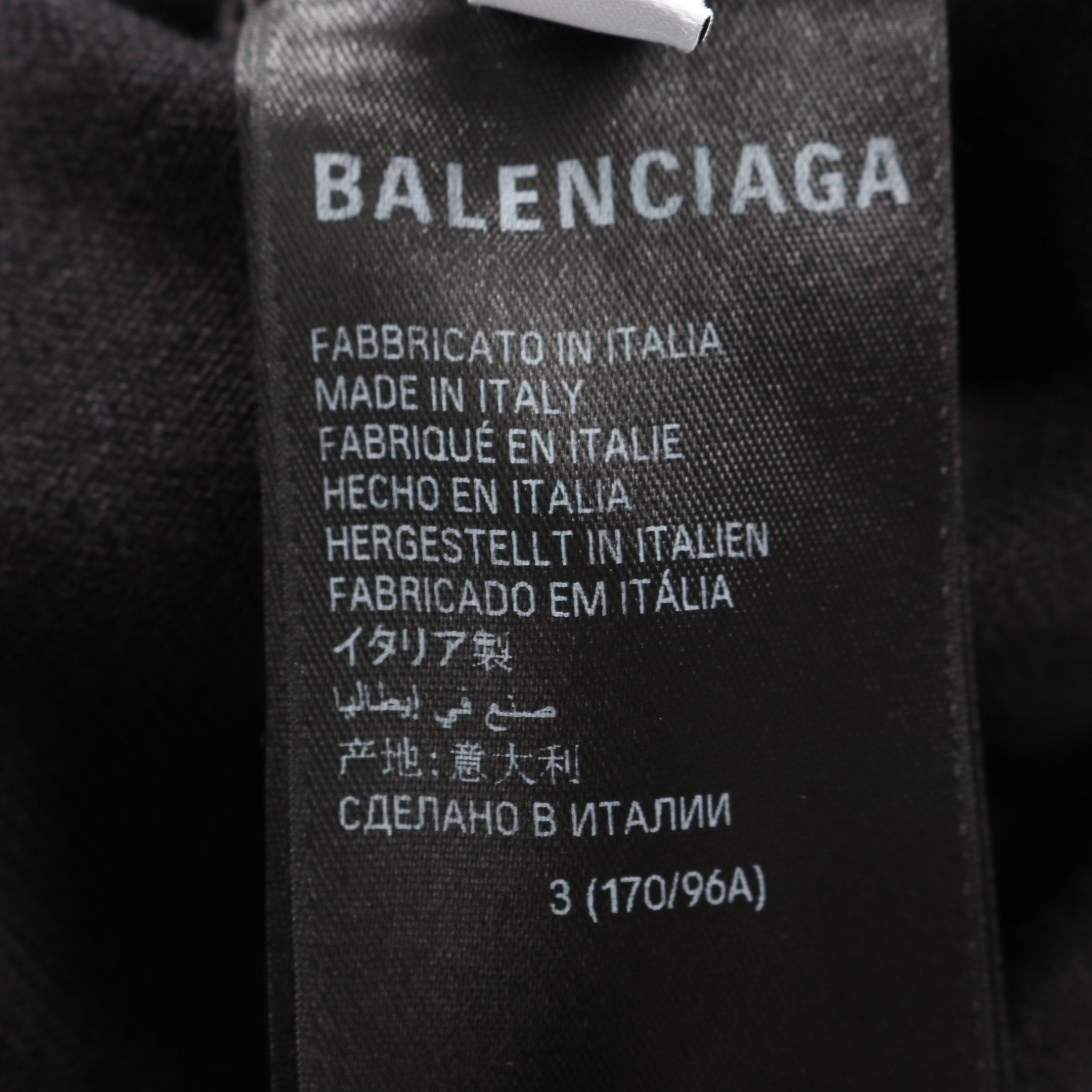 BALENCIAGA × adidas デニムジャケット コットン ブラック ホワイト