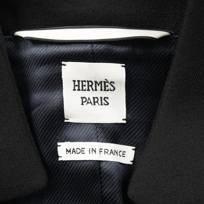 バスキュール ジャケット ウール ブラック エルメス アウター HERMES