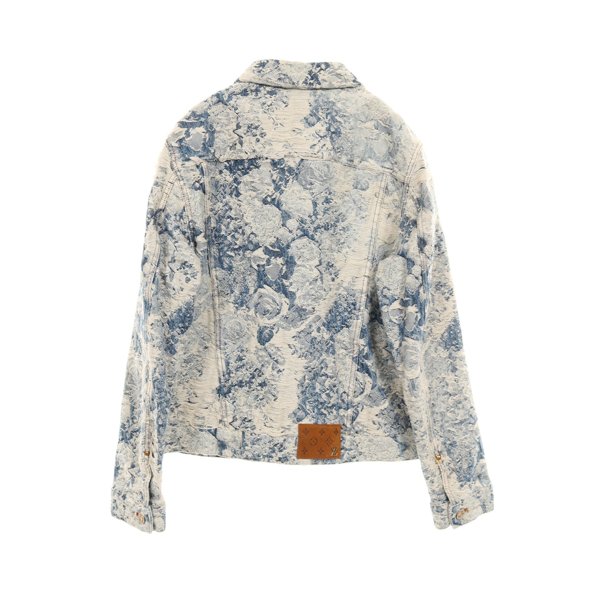 クラシックモノグラム デニムジャケット コットン アイボリー ブルー ルイヴィトン アウター LOUIS VUITTON