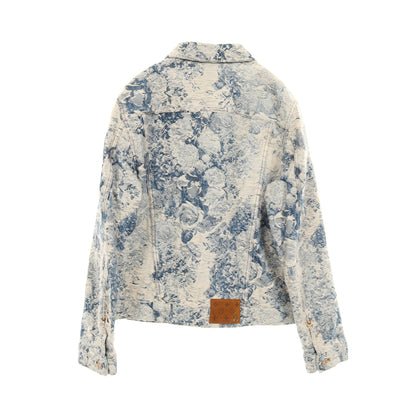 クラシックモノグラム デニムジャケット コットン アイボリー ブルー ルイヴィトン アウター LOUIS VUITTON