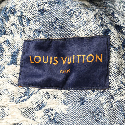 クラシックモノグラム デニムジャケット コットン アイボリー ブルー ルイヴィトン アウター LOUIS VUITTON