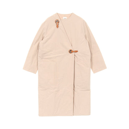 WRAP COAT ラップ コート コットン ベージュ エルメス アウター HERMES