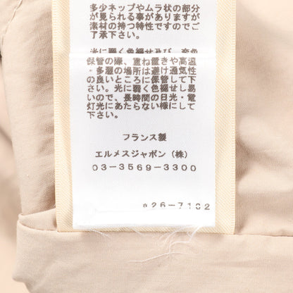 WRAP COAT ラップ コート コットン ベージュ エルメス アウター HERMES