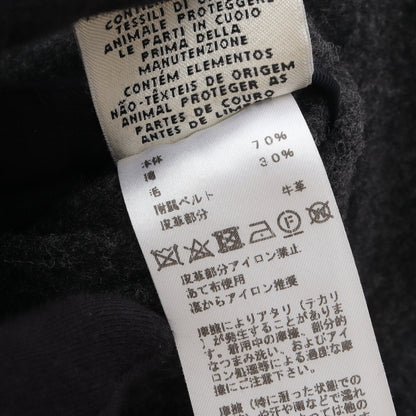 セリエボタン コート コットン ウール ネイビー エルメス アウター HERMES