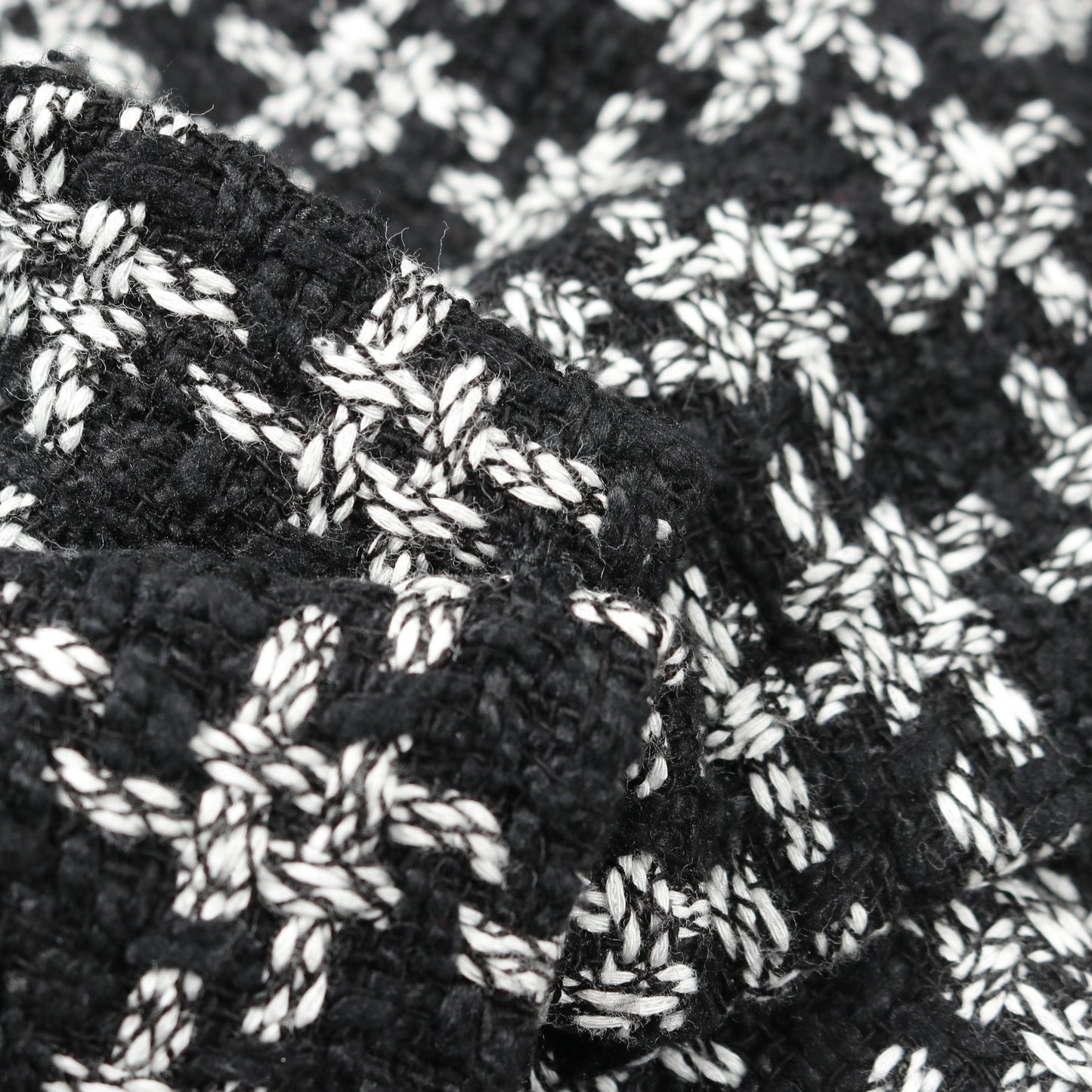 ツイード ジャケット コットン シルク ブラック ホワイト シャネル アウター CHANEL