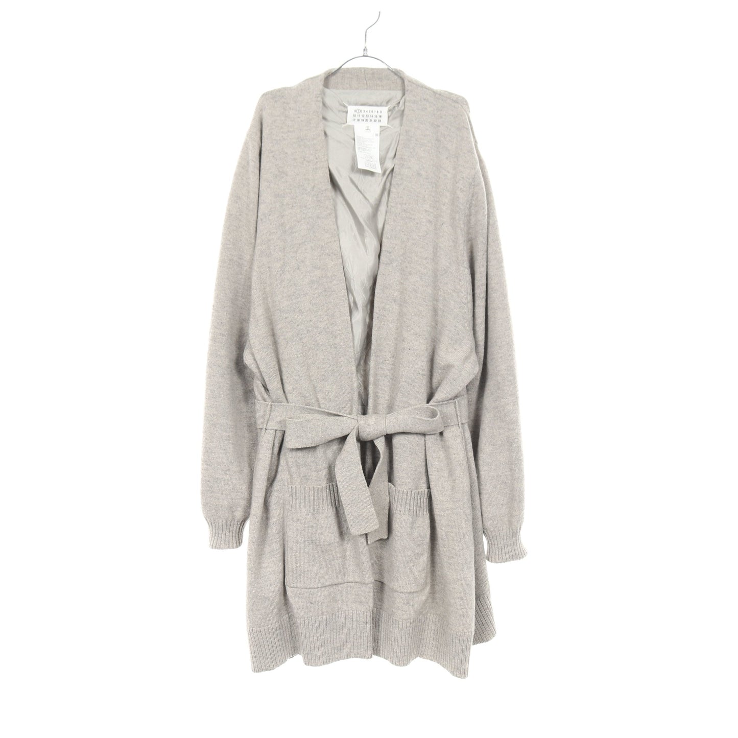 ロング カーディガン ウール ライトグレー メゾンマルジェラ1 トップス Maison Margiela 1