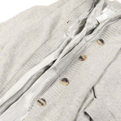 ロング カーディガン ウール ライトグレー メゾンマルジェラ1 トップス Maison Margiela 1