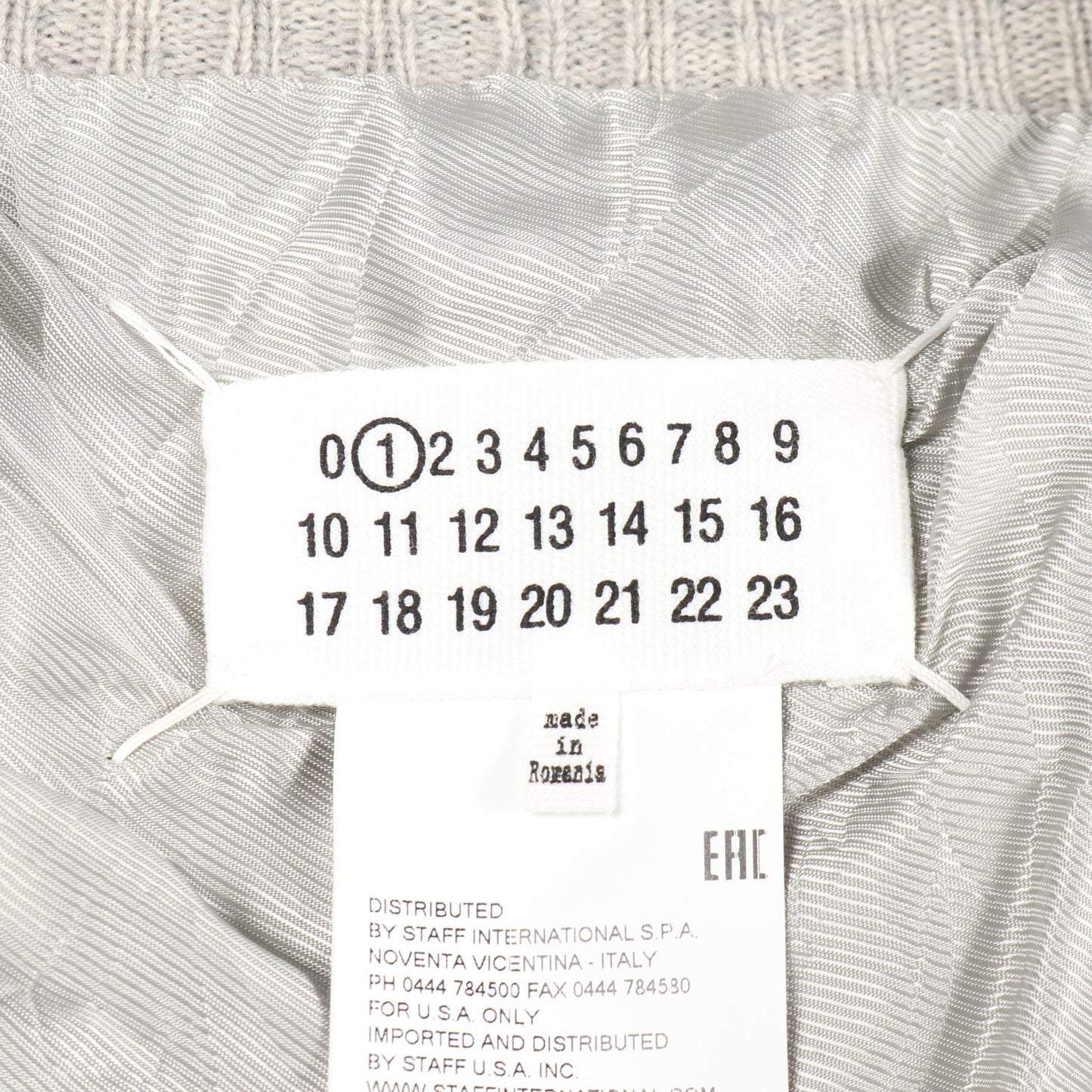 ロング カーディガン ウール ライトグレー メゾンマルジェラ1 トップス Maison Margiela 1