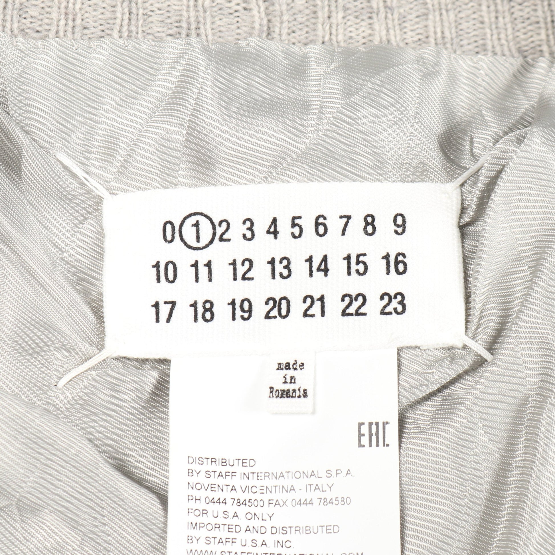 ロング カーディガン ウール ライトグレー メゾンマルジェラ1 トップス Maison Margiela 1