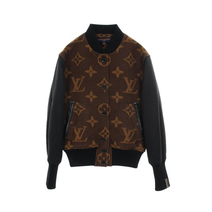 モノグラム ボンバージャケット ウール コットン カシミヤ ブラウン ブラック 中綿 ルイヴィトン アウター LOUIS VUITTON