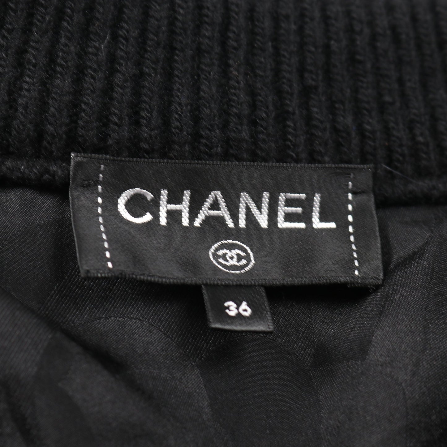 ココマーク ボアジャケット ブルゾン アルパカ ブラック ホワイト シルバー シャネル アウター CHANEL