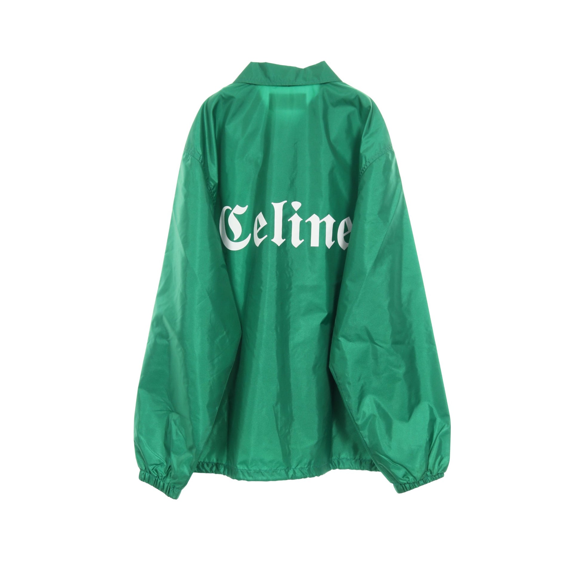 コーチジャケット ジャケット バックロゴ ナイロン グリーン セリーヌ アウター CELINE