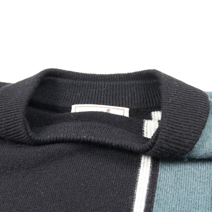 ニット カシミヤ ブラック ブルーグリーン ホワイト エルメス トップス HERMES