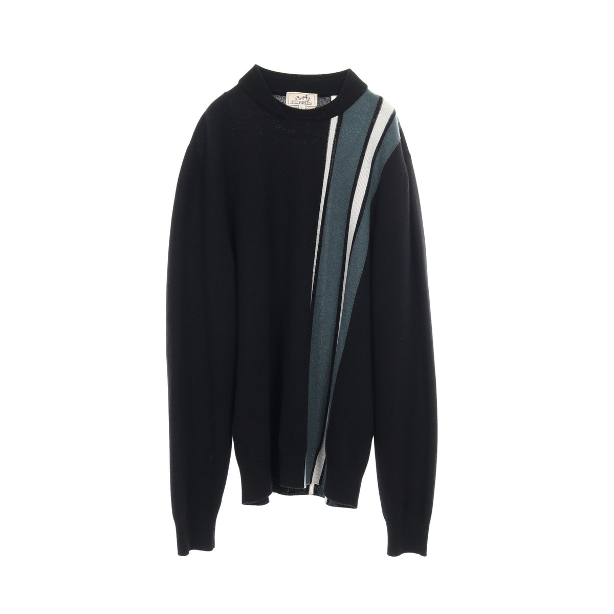 ニット カシミヤ ブラック ブルーグリーン ホワイト エルメス トップス HERMES