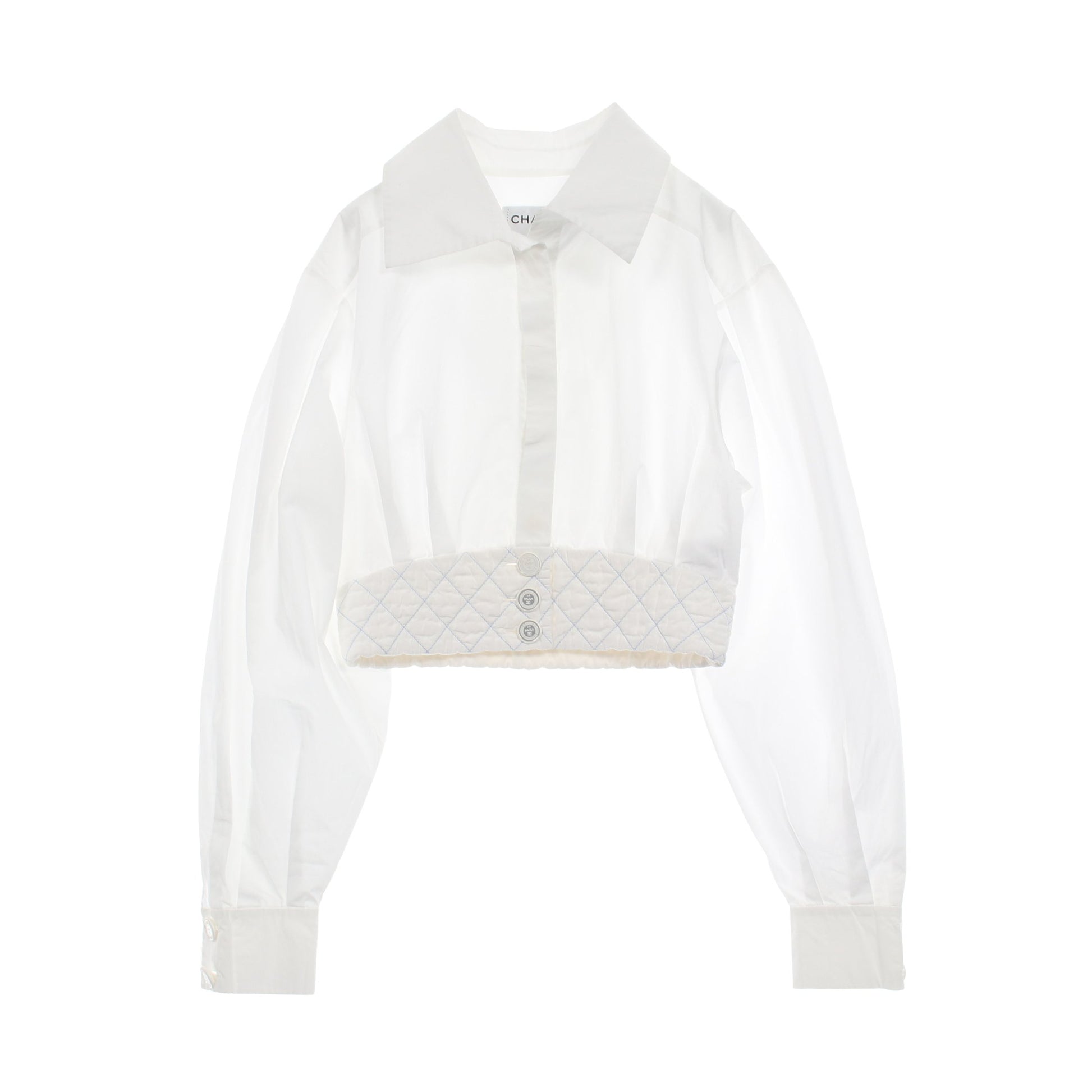 シャツ コットン ホワイト シャネル トップス CHANEL