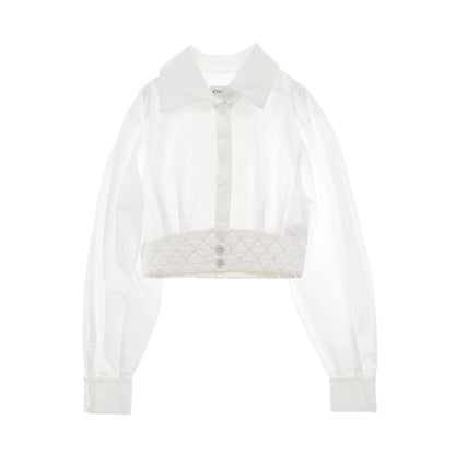 シャツ コットン ホワイト シャネル トップス CHANEL
