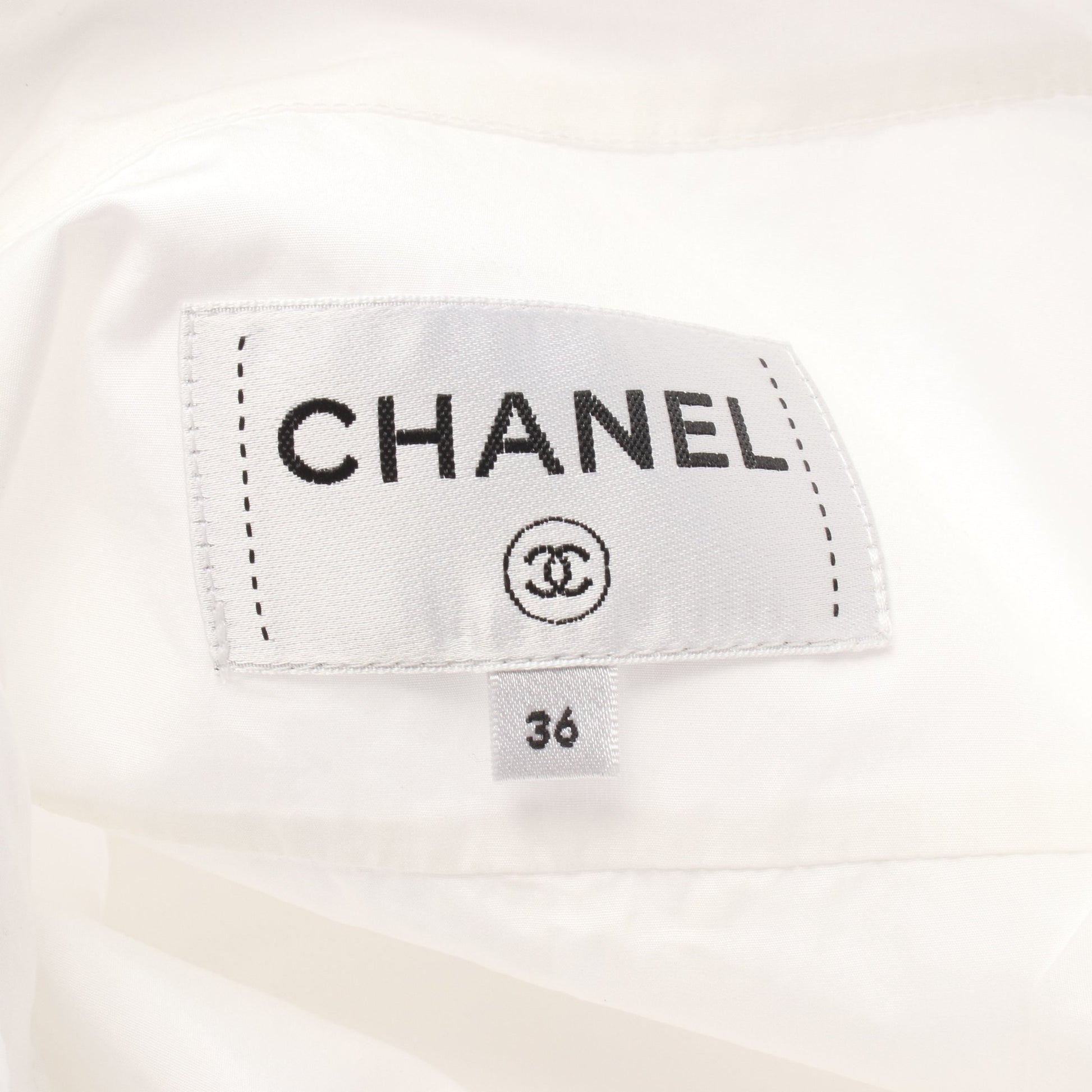 シャツ コットン ホワイト シャネル トップス CHANEL