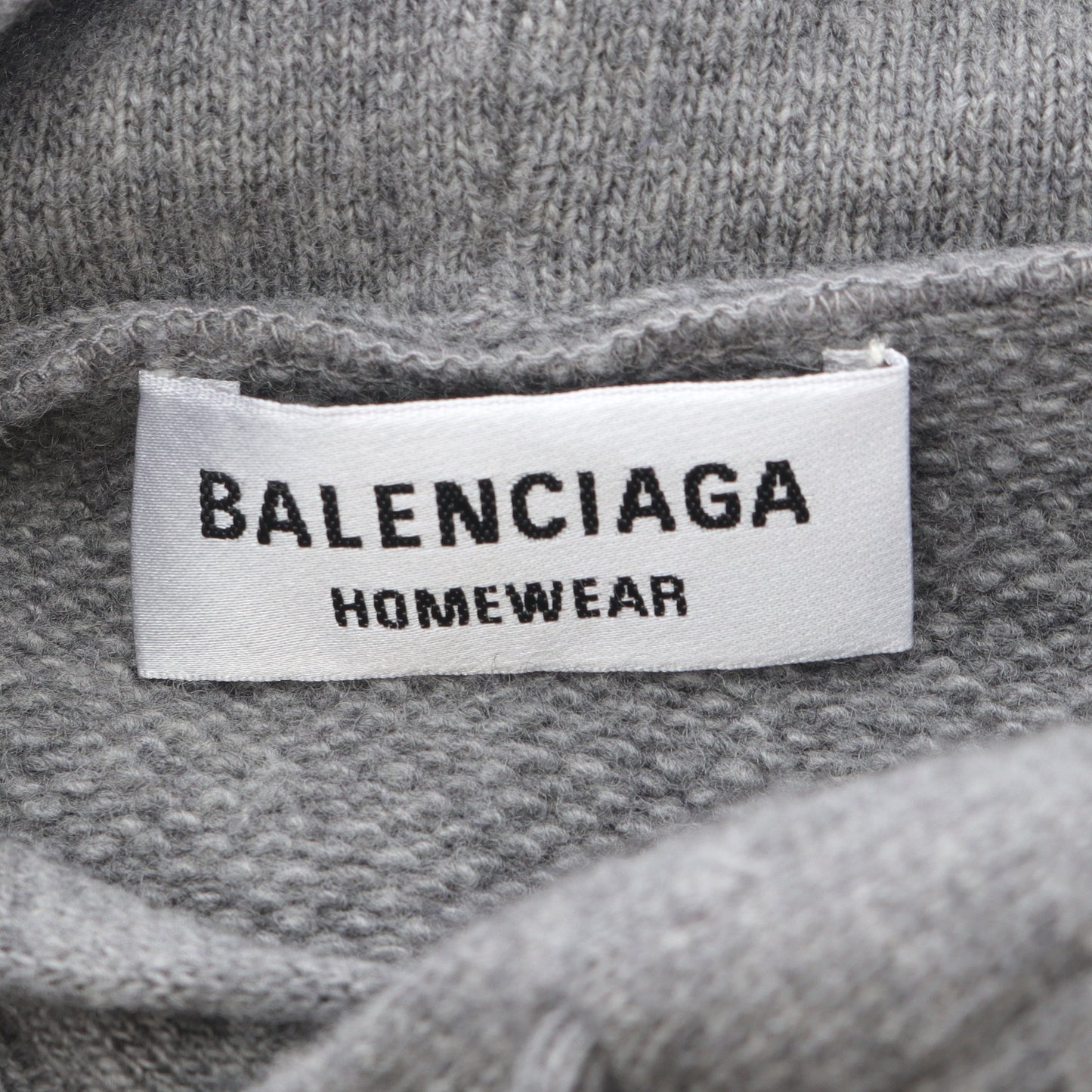 プルオーバーパーカー ロゴ刺繍 カシミヤ ウール グレー バレンシアガ トップス BALENCIAGA