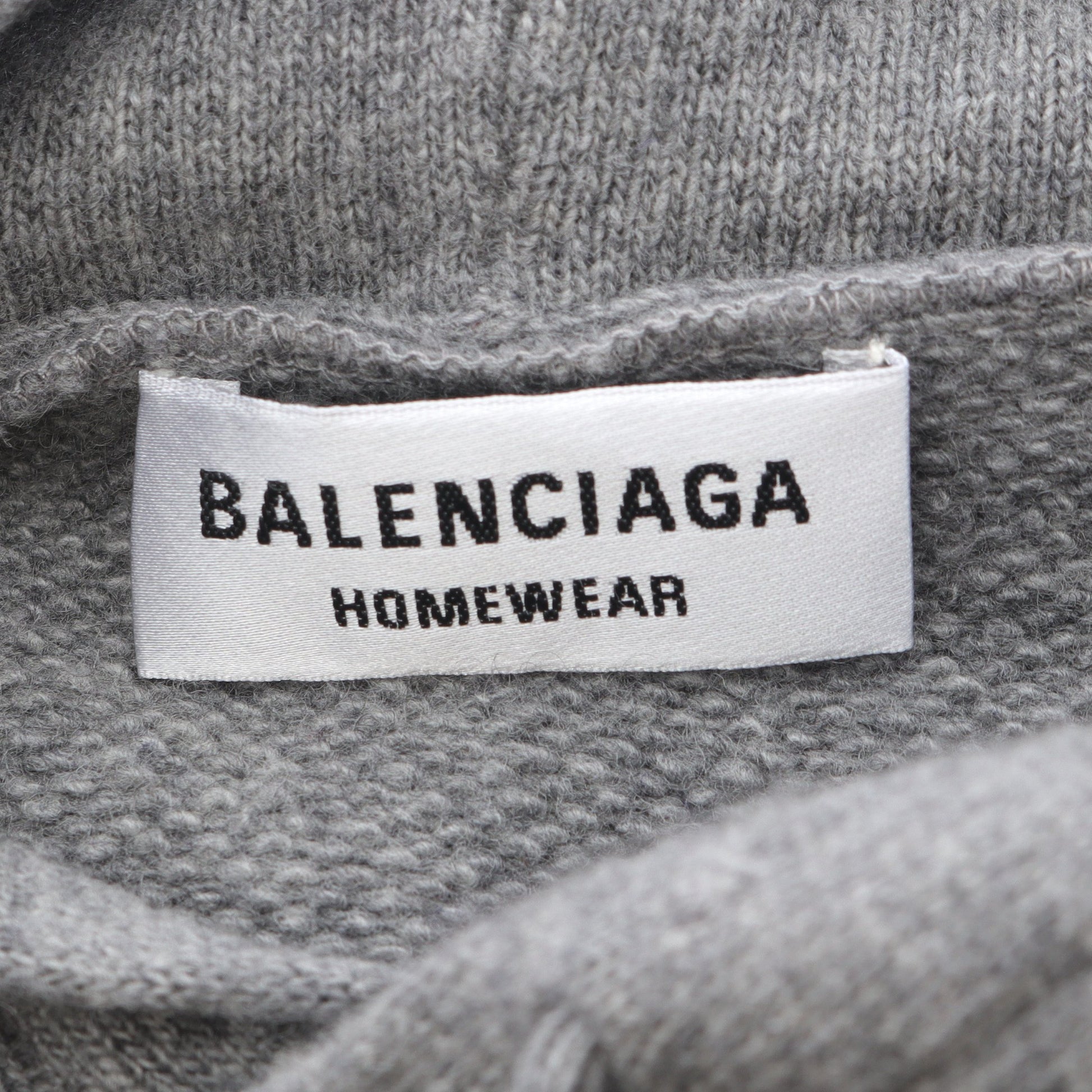 プルオーバーパーカー ロゴ刺繍 カシミヤ ウール グレー バレンシアガ トップス BALENCIAGA