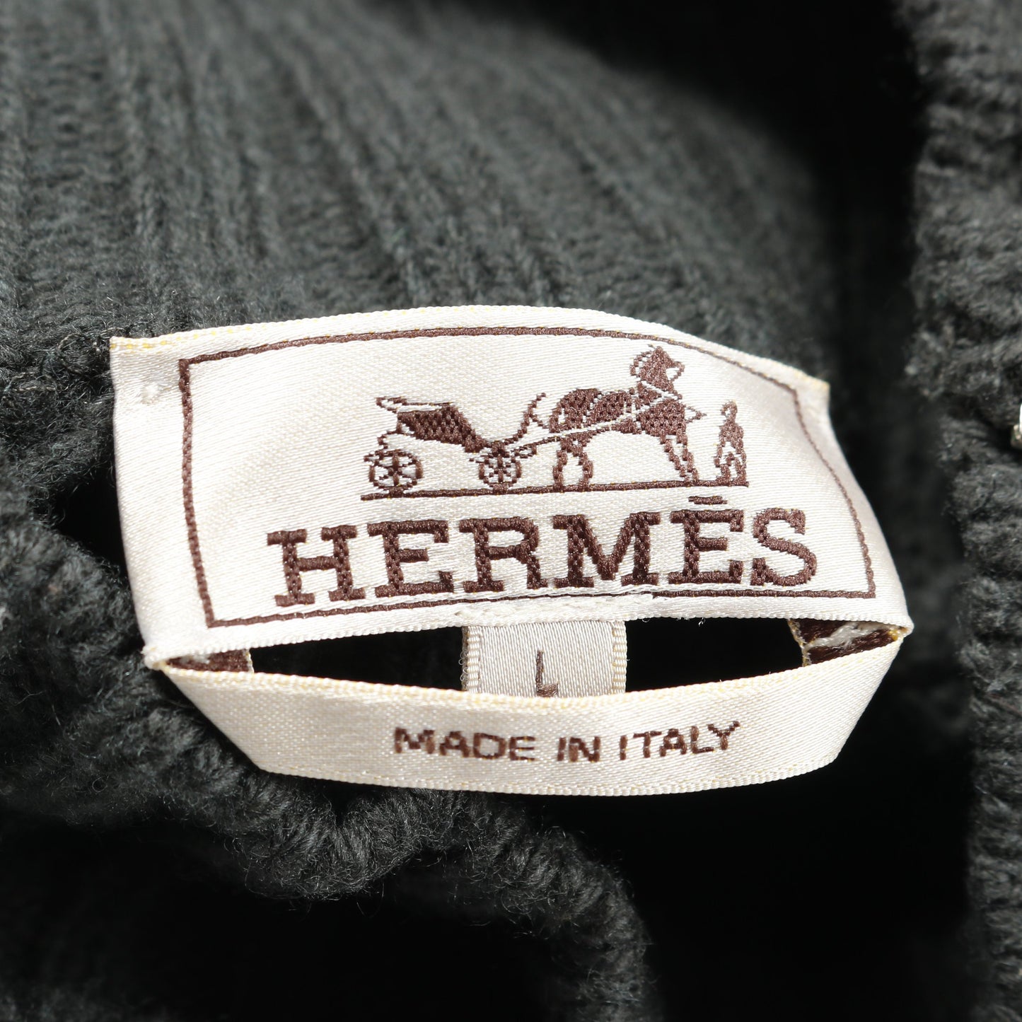 セーター ハイネック ウール カシミヤ グレーグリーン グリーン マルチカラー エルメス トップス HERMES