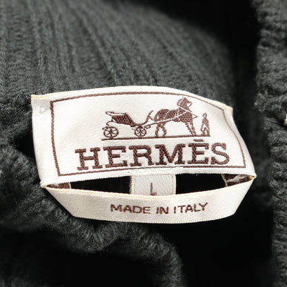 セーター ハイネック ウール カシミヤ グレーグリーン グリーン マルチカラー エルメス トップス HERMES