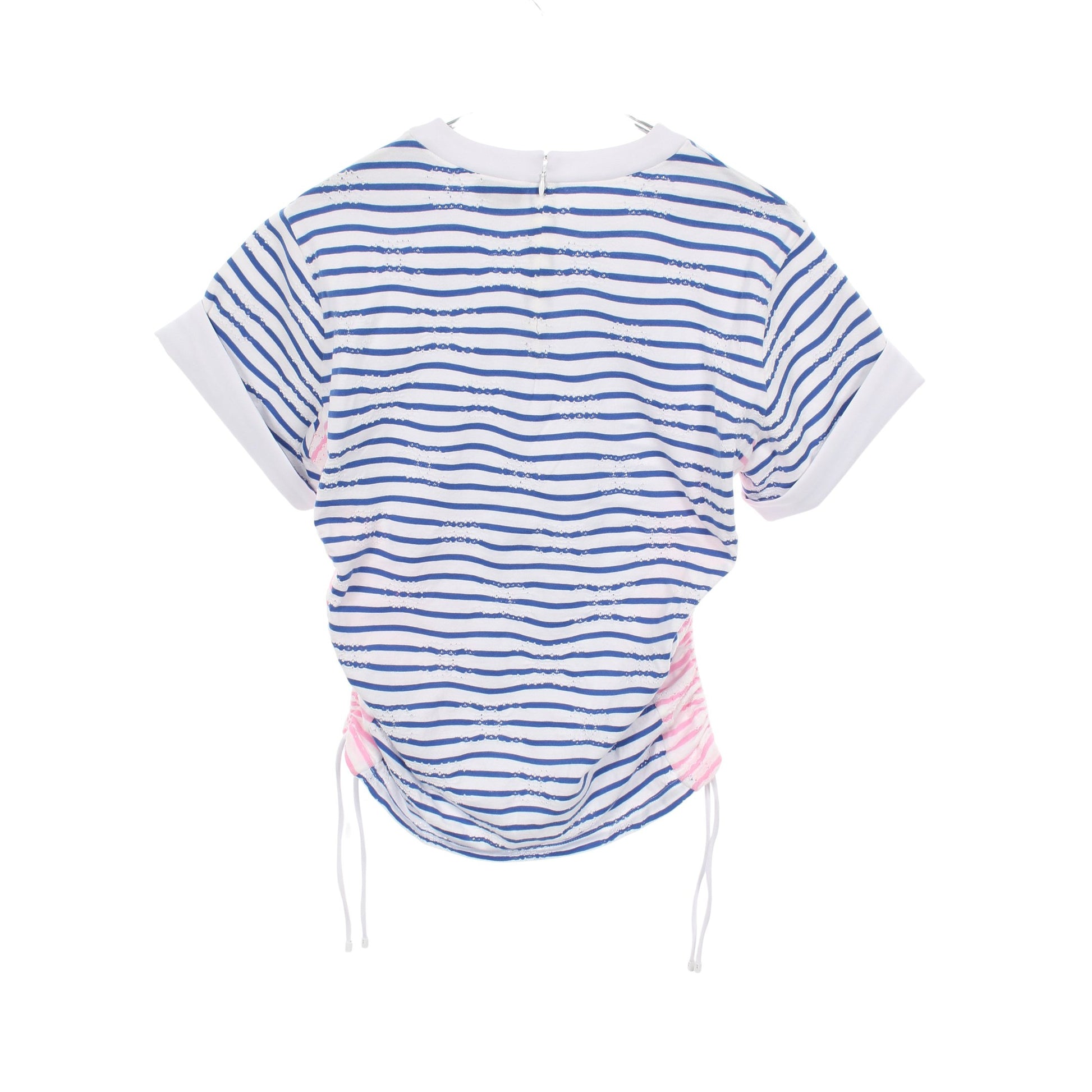 ココマーク 半袖Tシャツ ボーダー コットン ホワイト ブルー ピンク シャネル トップス CHANEL