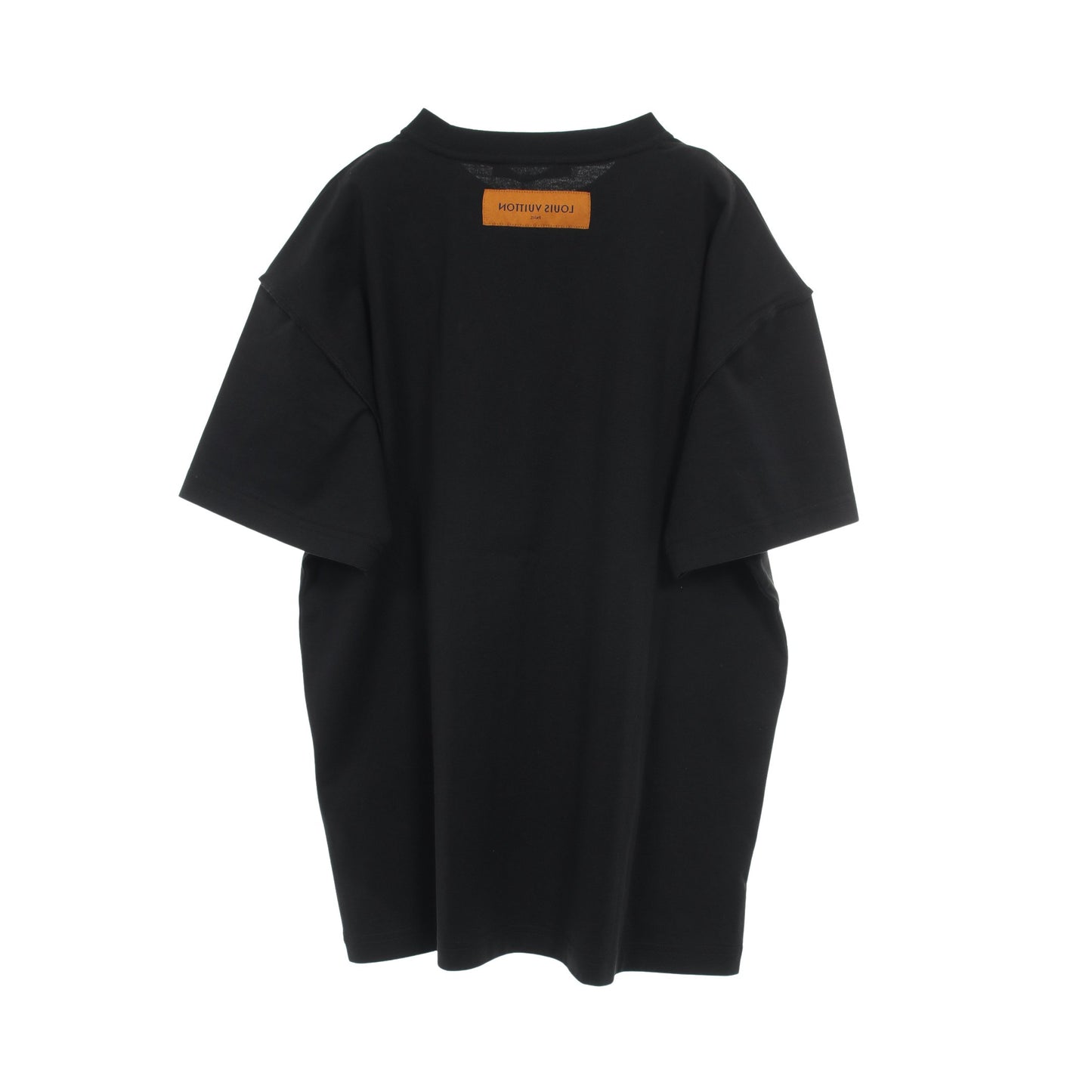 LVコンサート プリント Tシャツ クルーネック 半袖 コットン ブラック ホワイト ルイヴィトン トップス LOUIS VUITTON