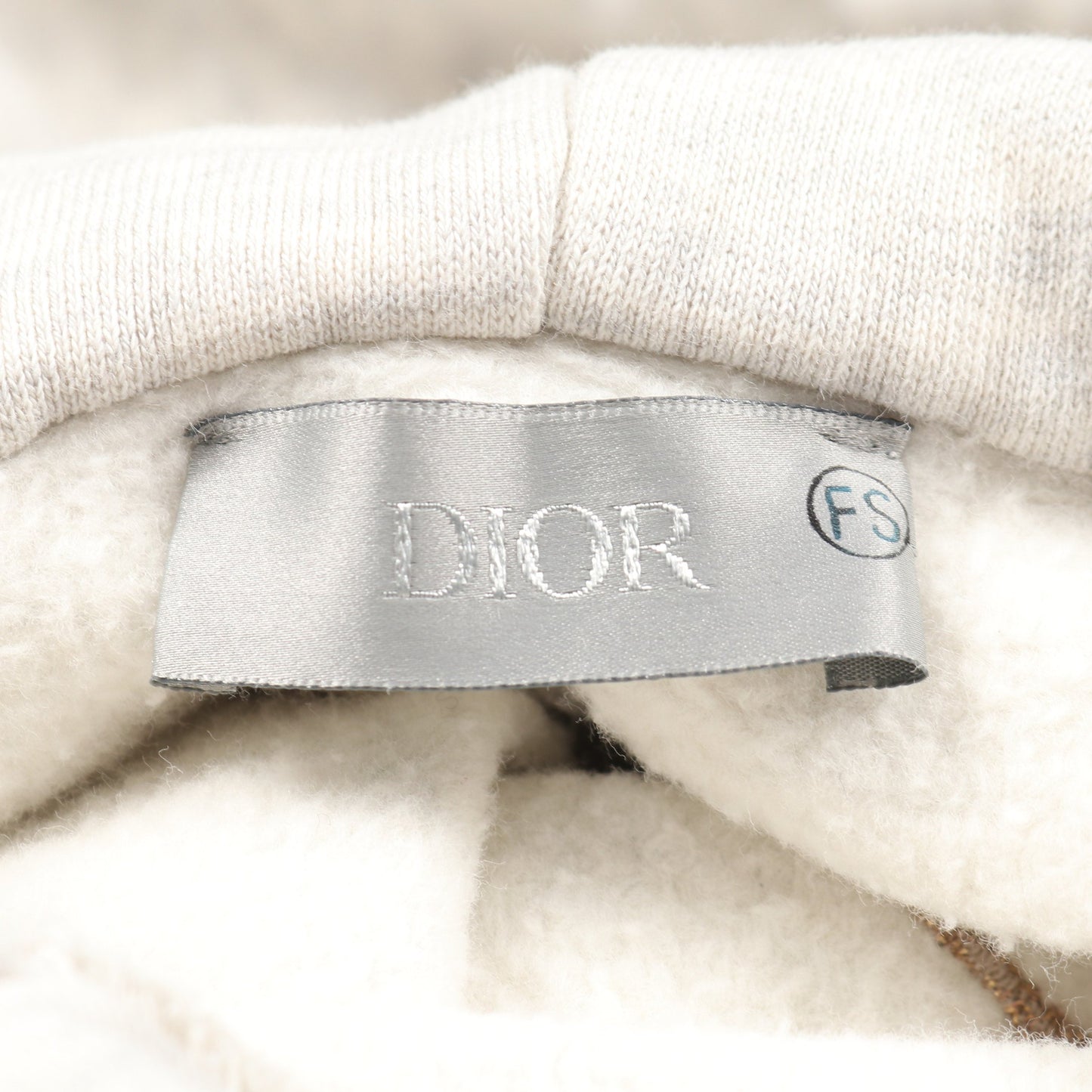 Christian Dior × ERL ロゴ刺繍 プルオーバーパーカー コットン ライトグレー クリスチャンディオール トップス Christian Dior