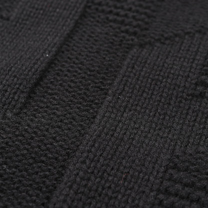 カーディガン Vネック ウール ブラック エルメス トップス HERMES