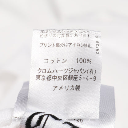 ネックロゴ Tシャツ クルーネック 長袖 コットン ホワイト クロムハーツ トップス Chrome Hearts