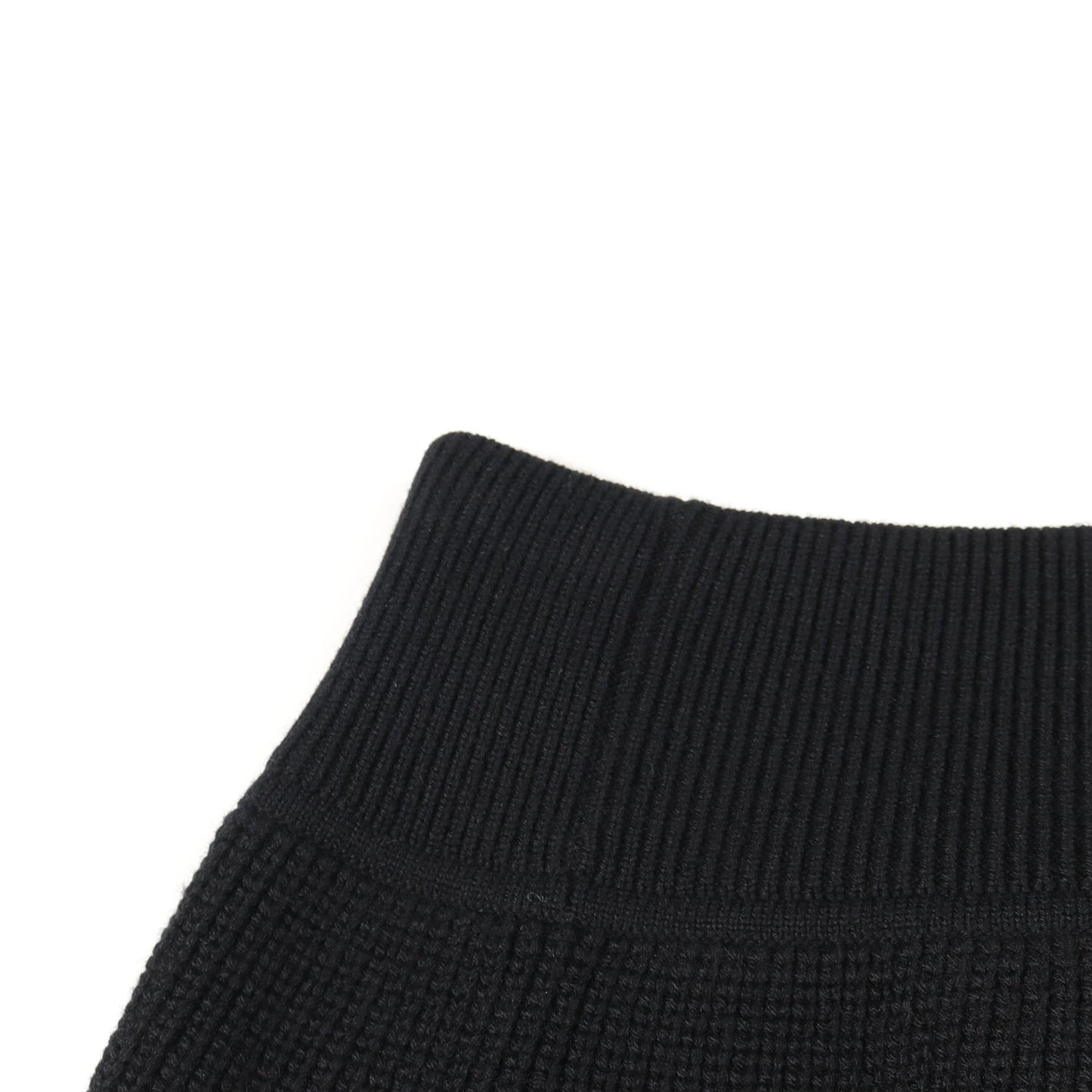 セリエボタン ニット スカート カシミヤ ブラック エルメス ボトムス HERMES