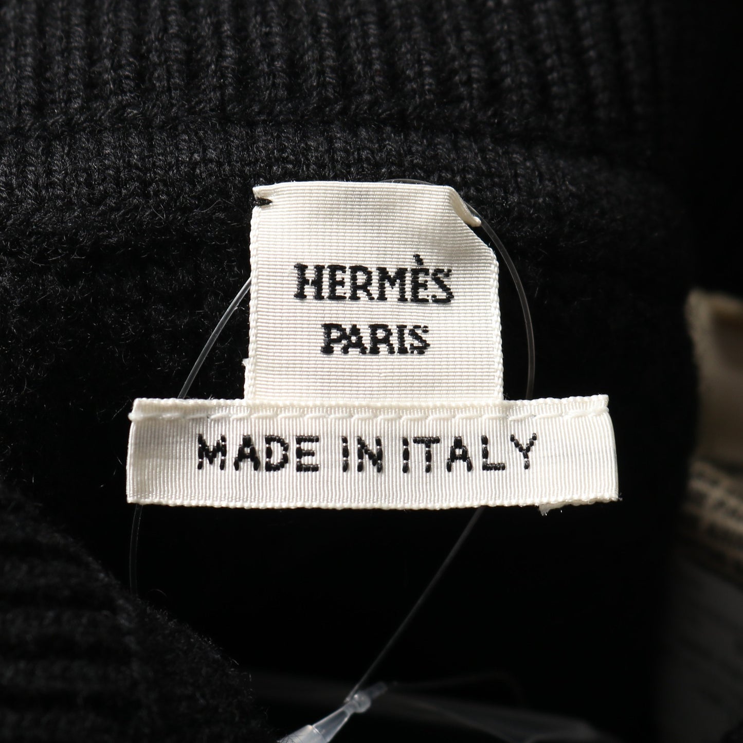 セリエボタン ニット スカート カシミヤ ブラック エルメス ボトムス HERMES
