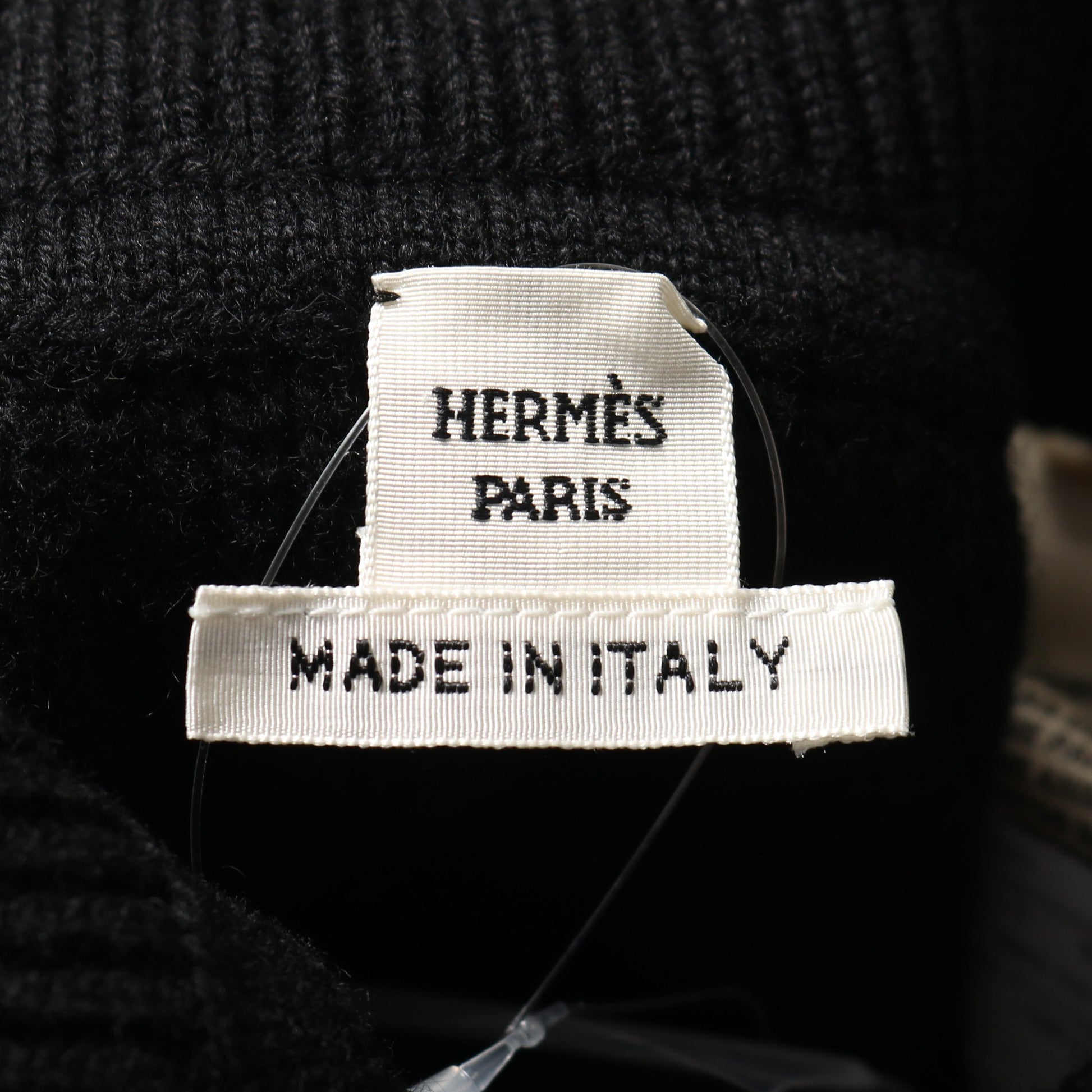 セリエボタン ニット スカート カシミヤ ブラック エルメス ボトムス HERMES