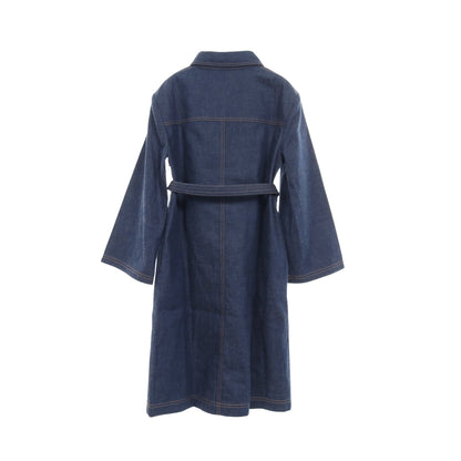 デニム シャツワンピース ロゴパッチ コットン ネイビー グッチ ワンピース GUCCI