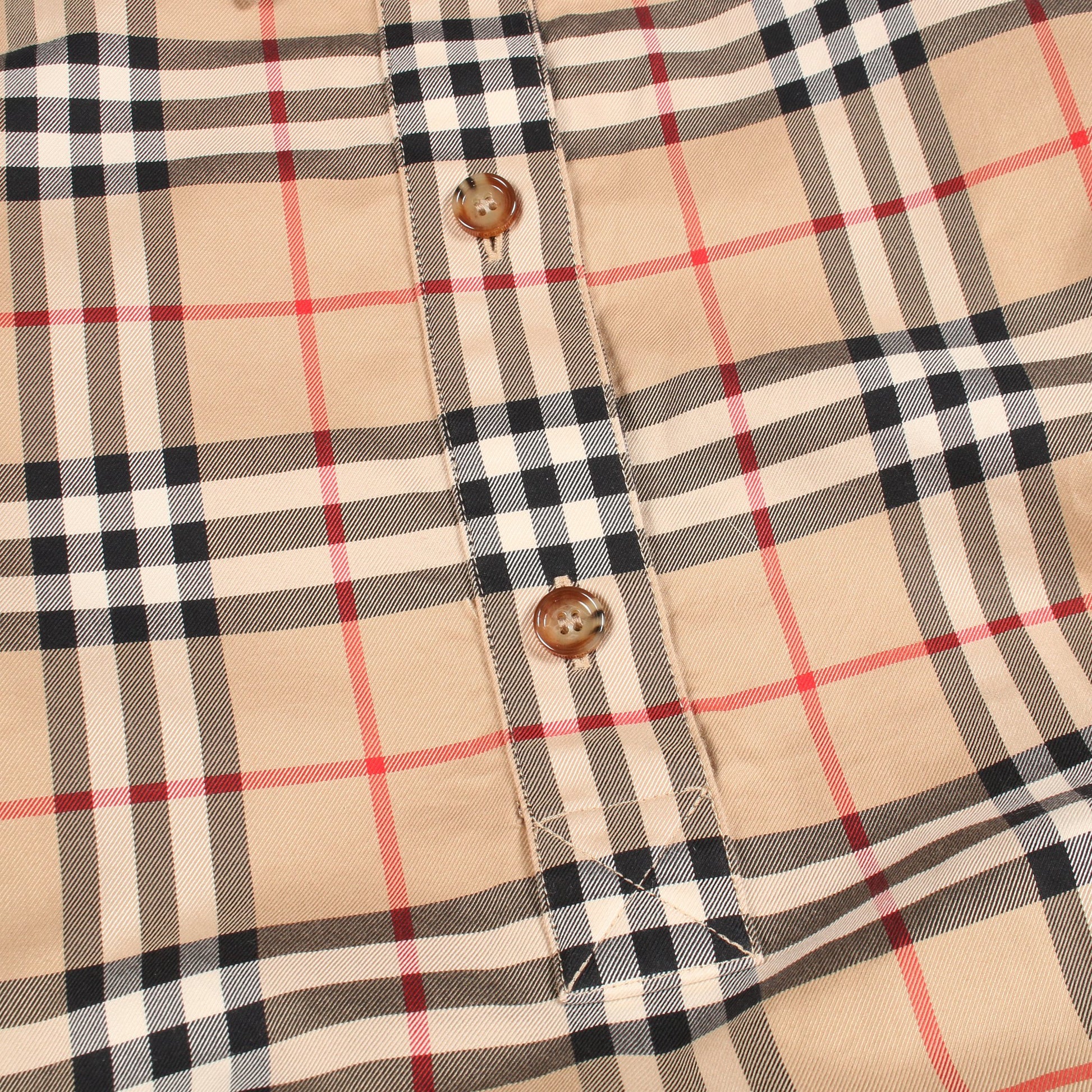 ASTRIDE CHECK SHIRT DRESS チェック シャツワンピース コットン ライトブラウン マルチカラー バーバリー ワンピース BURBERRY