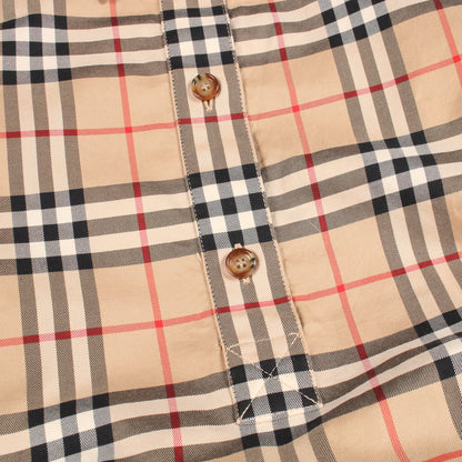 ASTRIDE CHECK SHIRT DRESS チェック シャツワンピース コットン ライトブラウン マルチカラー バーバリー ワンピース BURBERRY