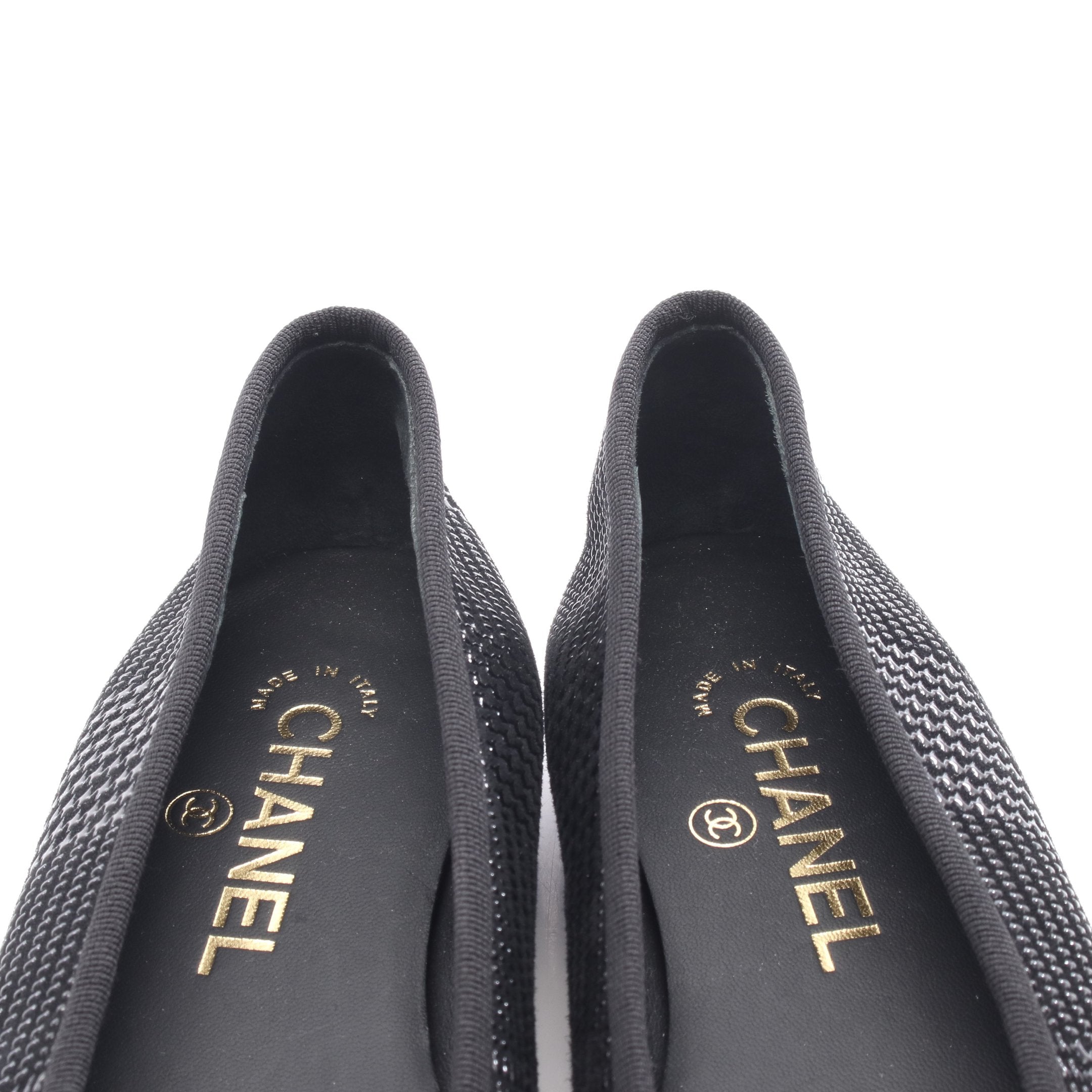 CHANEL シャネル バレリーナ バレエシューズ 黒 38 バレリーナ