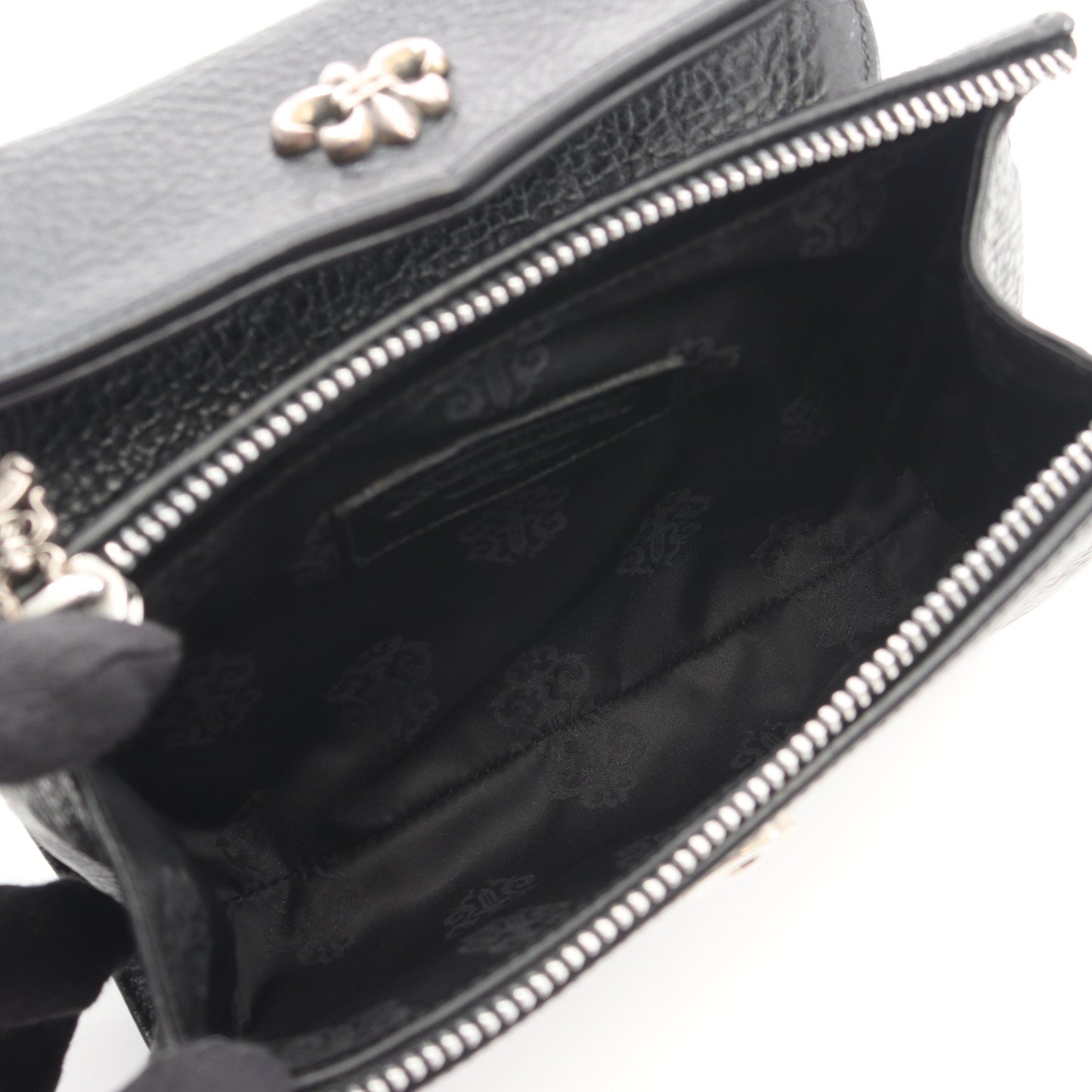 ドッグアダムス ハンドバッグ レザー ブラック 2WAY クロムハーツ バッグ Chrome Hearts
