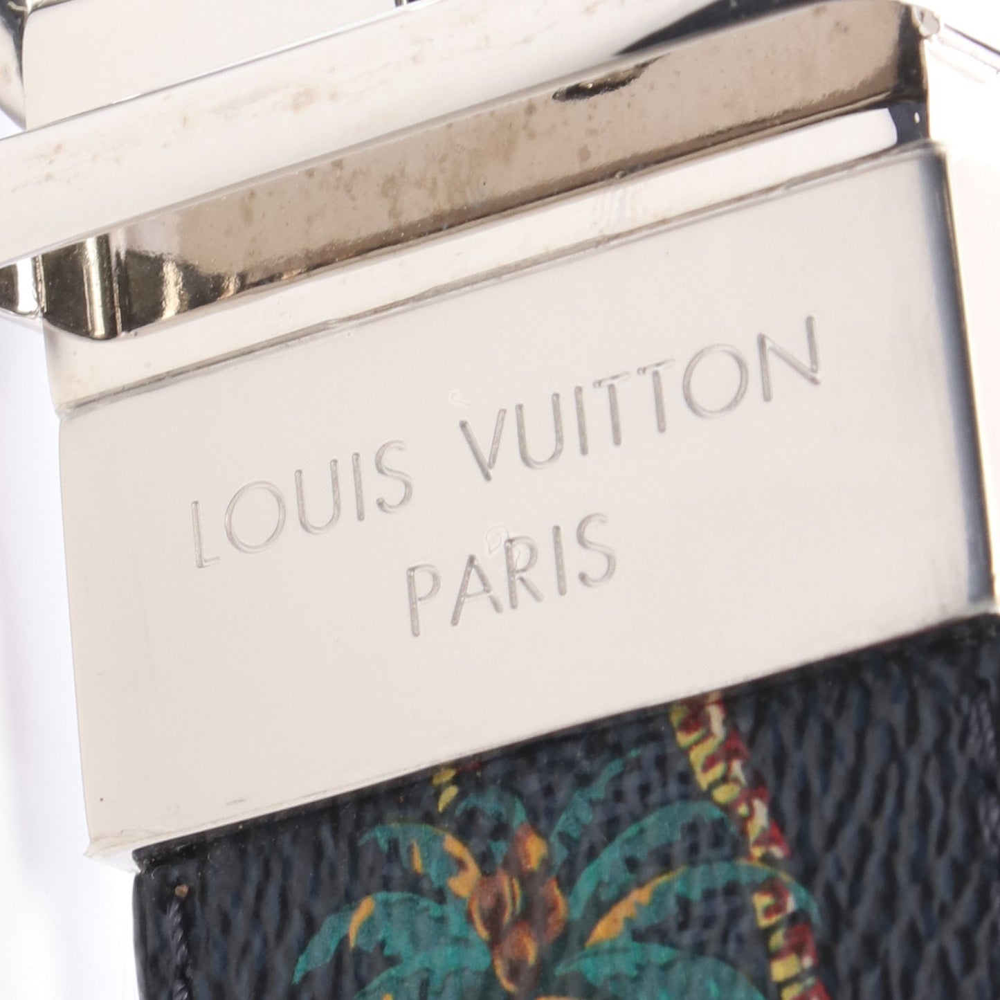 サンチュール ダミエプリント 40MM ベルト PVC ブラック マルチカラー リバーシブル ルイヴィトン 財布・小物 LOUIS VUITTON