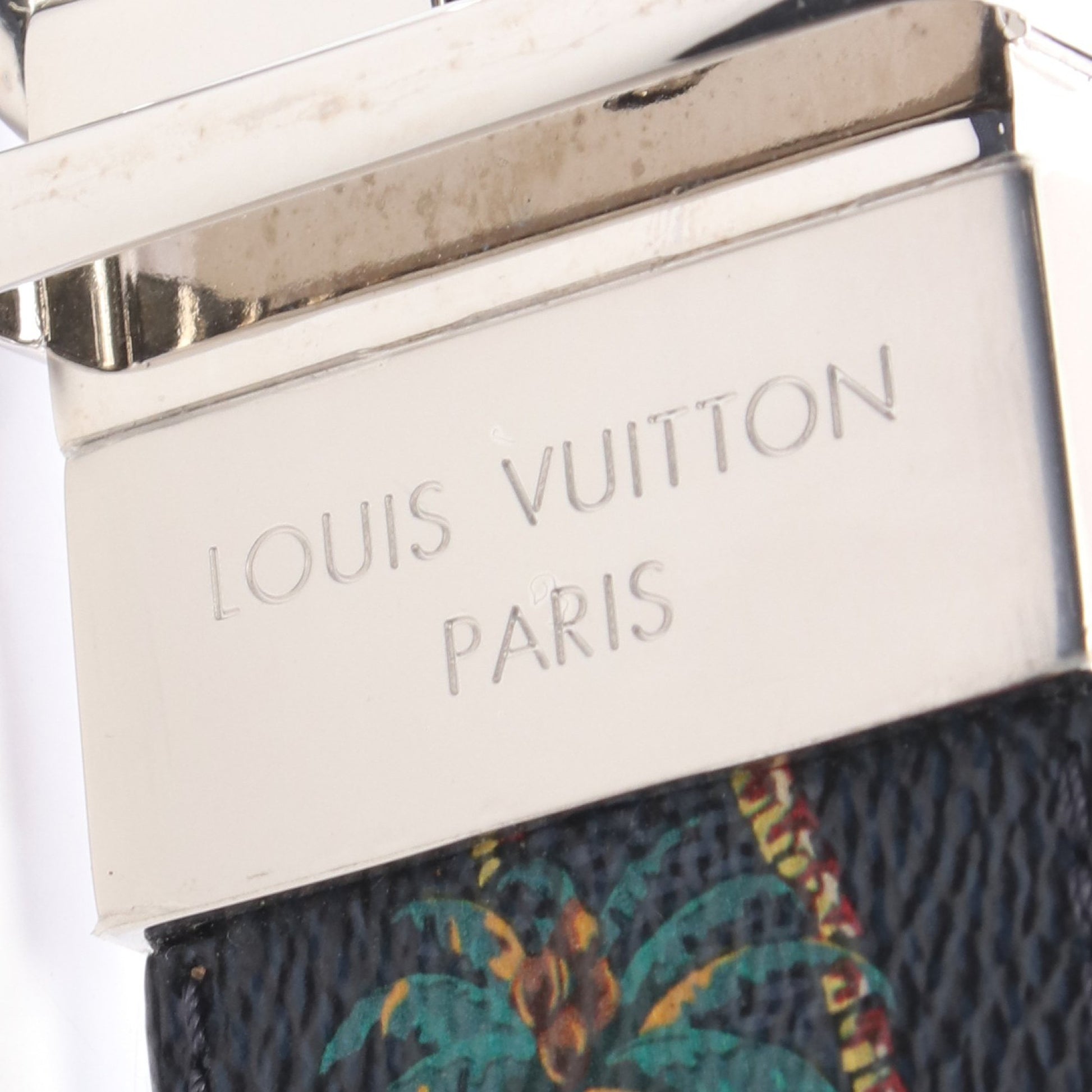 サンチュール ダミエプリント 40MM ベルト PVC ブラック マルチカラー リバーシブル ルイヴィトン 財布・小物 LOUIS VUITTON