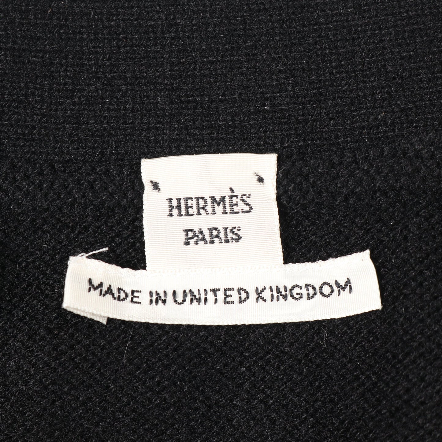 セリエボタン ニット ベスト カシミヤ ブラック エルメス トップス HERMES