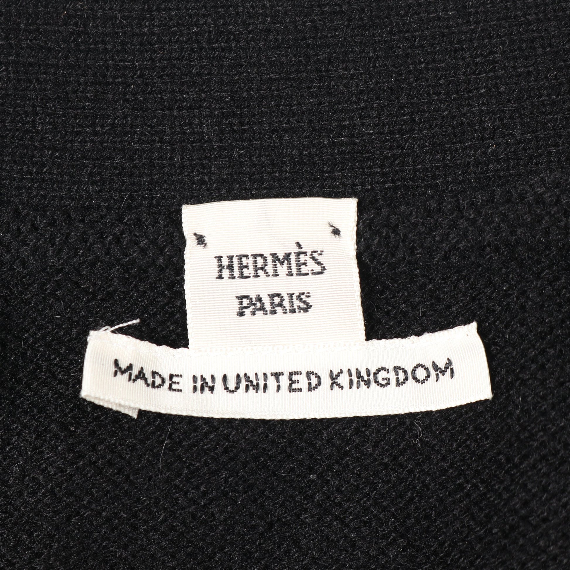 セリエボタン ニット ベスト カシミヤ ブラック エルメス トップス HERMES