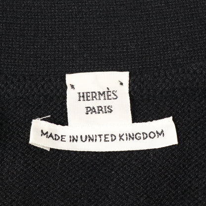 セリエボタン ニット ベスト カシミヤ ブラック エルメス トップス HERMES