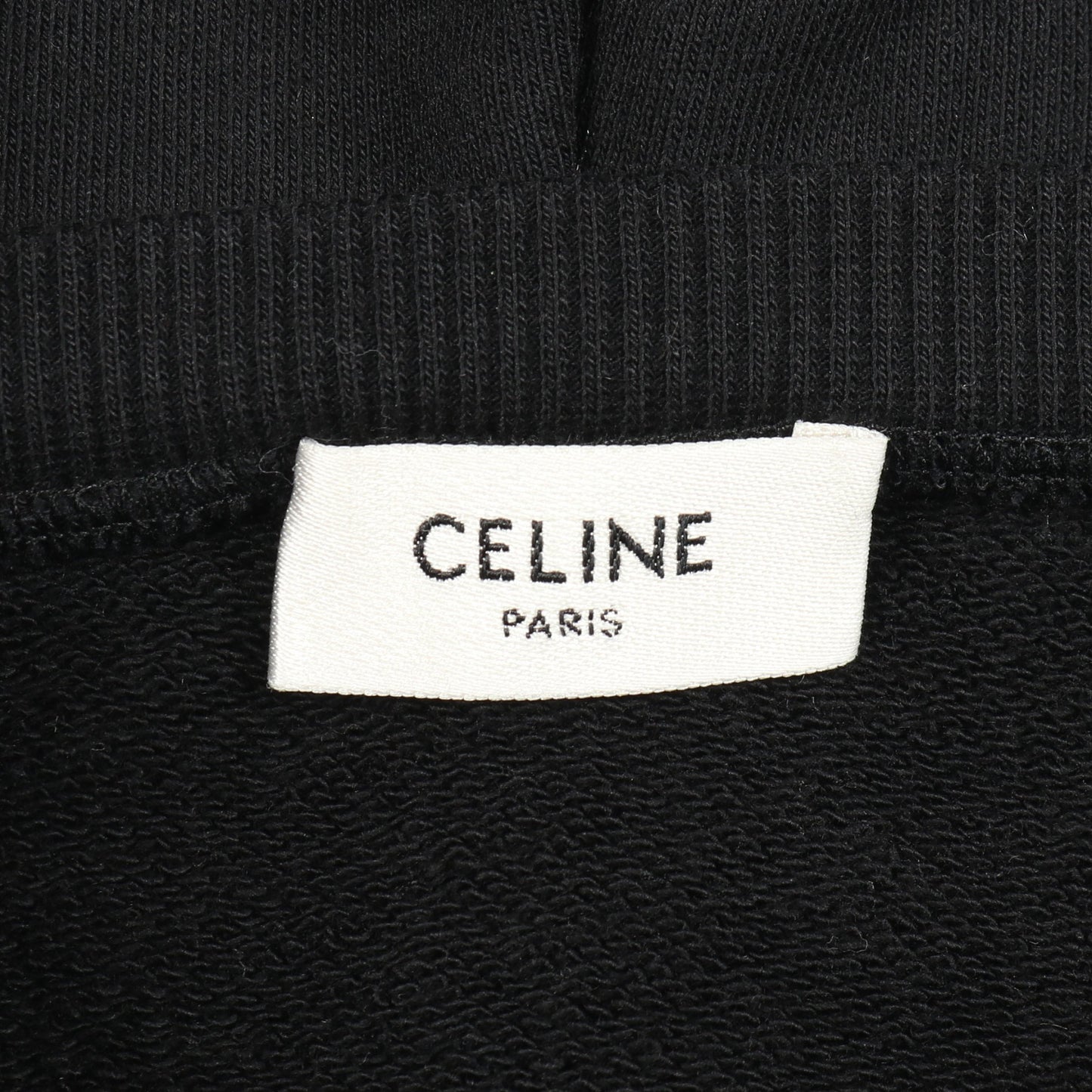 プルオーバーパーカー コットン ブラック セリーヌ トップス CELINE