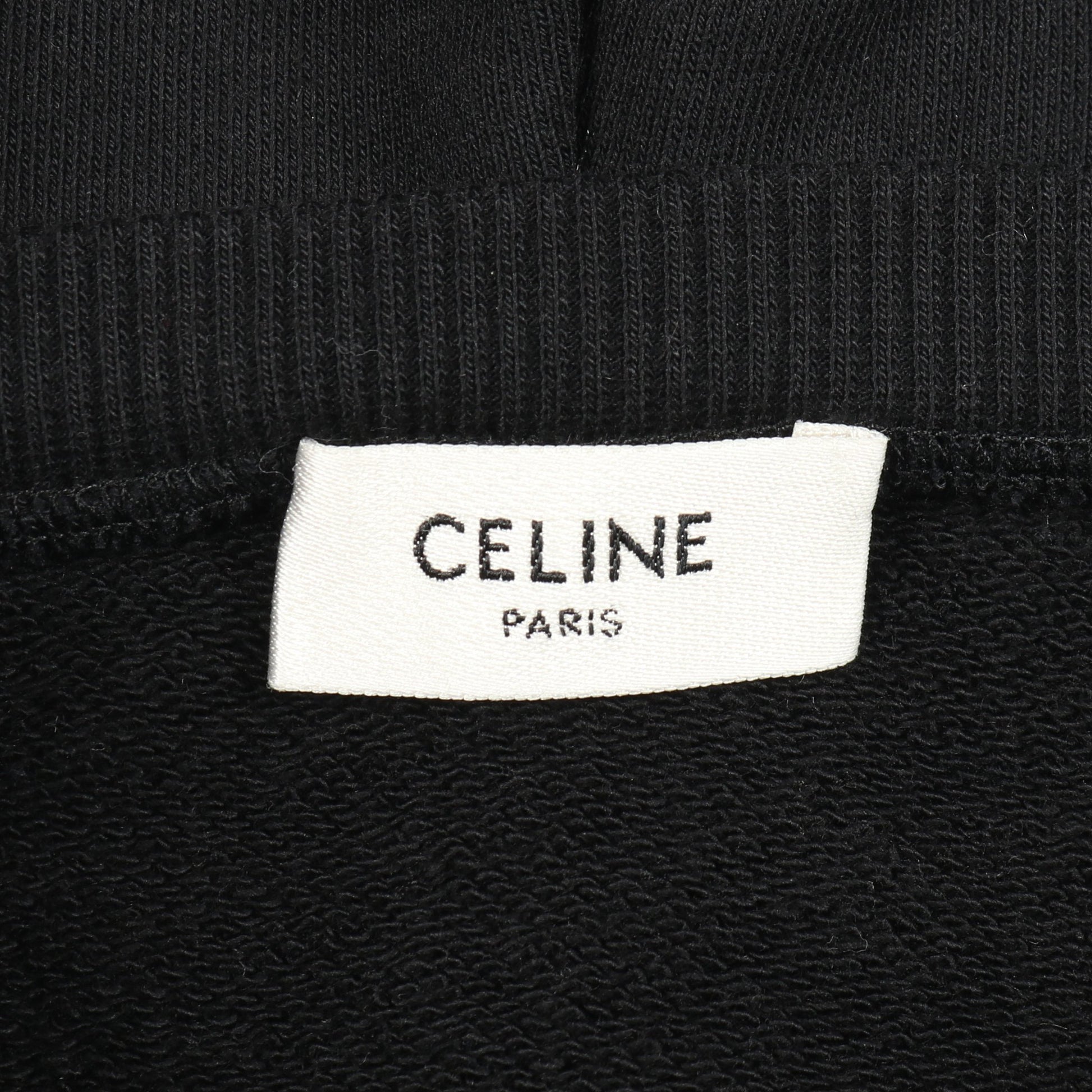 プルオーバーパーカー コットン ブラック セリーヌ トップス CELINE