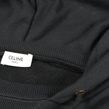 プルオーバーパーカー コットン ブラック セリーヌ トップス CELINE
