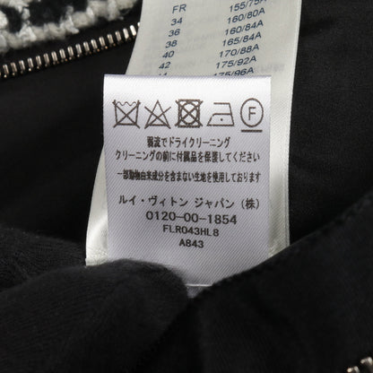 スケータードレス ツイード ワンピース 半袖 ウール ブラック ホワイト ルイヴィトン ワンピース LOUIS VUITTON