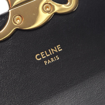 ミニクロード トリオンフ ショルダーバッグ レザー ブラック セリーヌ バッグ CELINE