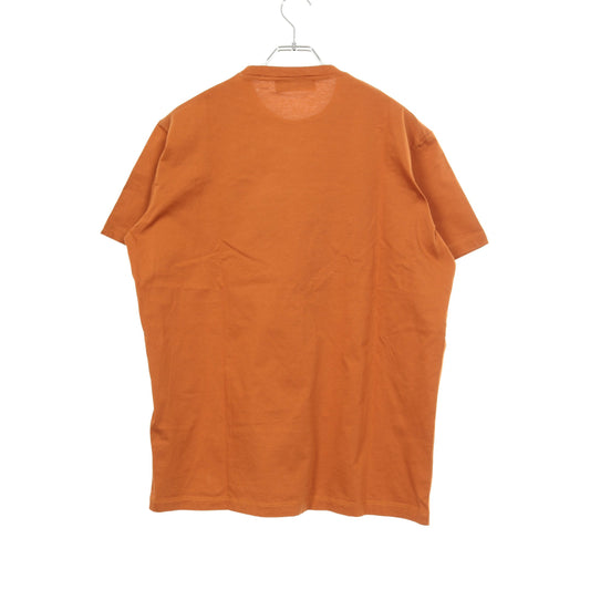 Tシャツ クルーネック 半袖 ロゴ コットン ライトブラウン ディースクエアード トップス DSQUARED2